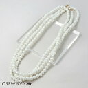 パール ネックレス 7mm玉ロングネックレス | OSEWAYA シンプル 上品 大人可愛い アクセサリー ギフト プレゼント エレガント フェミニン オフィス 通勤 きれいめ