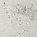 【送料無料】ネックレス ニッケルフリー 淡水パール ドット メタル チェーン ショートネックレス | OSEWAYA アクセサリー レディース 金属アレルギー 女性 大人 プレゼント ギフト 結婚式 誕生日 おしゃれ 可愛い シンプル