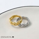 【送料無料】リング ブレイド ステンレス 17号 19号 指輪 | OSEWAYA アクセサリー レディース 金属アレルギー 女性 大人 プレゼント ギフト 結婚式 誕生日 おしゃれ オシャレ かわいい 可愛い シンプル