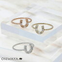 【50％OFFクーポン配布中】リング ニッケルフリー 金属アレルギー ホースシュー ストーン 指輪 日本製 | OSEWAYA 大人 上品 エレガント 華奢 シンプル オフィス 通勤 重ね付け プレゼント ギフト 大人可愛い 結婚式 カジュアル