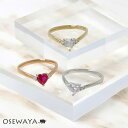 リング ニッケルフリー 金属アレルギー V字 ハート ストーン 指輪 | OSEWAYA 大人 上品 エレガント 華奢 シンプル オフィス 通勤 重ね付け プレゼント ギフト 大人可愛い 結婚式 カジュアル