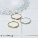 リング ニッケルフリー メタル クロス ウェーブ ライン プレーンxミル 3号 5号 9号 11号 指輪 | OSEWAYA アクセサリー レディース 金属アレルギー 女性 大人 プレゼント オシャレ