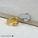 【送料無料】リング ステンレス ダブル オーバル スパイラル 13号 15号 指輪 | OSEWAYA アクセサリー レディース 金属アレルギー 女性 大人 プレゼント オシャレ かわいい