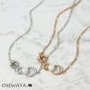 【送料無料】ネックレス ニッケルフリー フォールド リボン パール メタル ショートネックレス | OSEWAYA アクセサリー レディース 金属アレルギー 女性 大人 プレゼント ギフト 結婚式 誕生日
