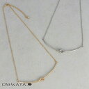 ネックレス ニッケルフリー ノット メタル アズキチェーン ショートネックレス | OSEWAYA アクセサリー レディース 金属アレルギー 女性 大人 プレゼント ギフト 結婚式 誕生日