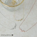 【楽天スーパーSALE 半額】ネックレス ニッケルフリー メタル カーブ ライン ランダム キュービックジルコニア プチネックレス | OSEWAYA アクセサ...