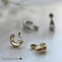 【送料無料】ノンホールピアス イヤリング 金属アレルギー ニッケルフリー ボート メタル フープ風 ループフィット OSEWAYA アクセサリー レディース 痛くない 女性 大人 プレゼント ギフト 結婚式 誕生日 おしゃれ オシャレ かわいい 可愛い シンプル