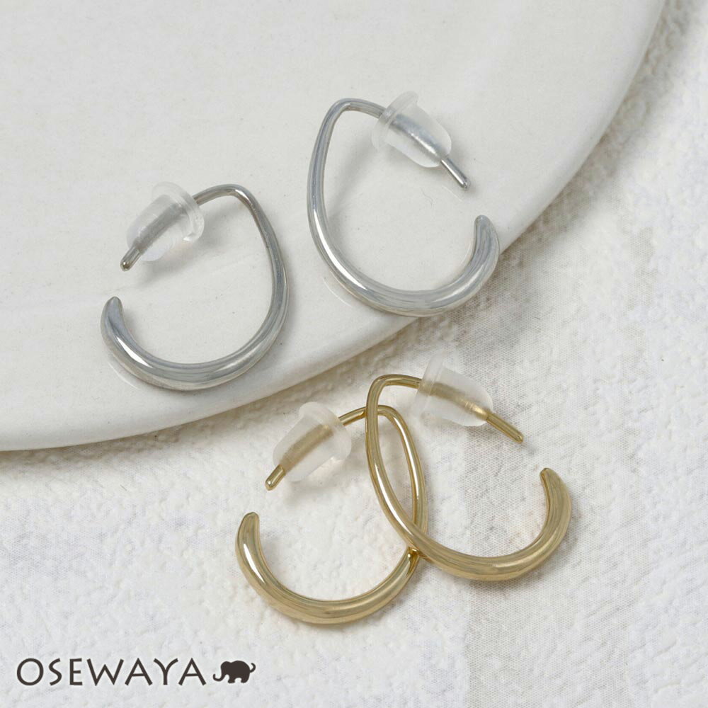 ピアス メタル ドロップ フックピアス | OSEWAYA アクセサリー レディース 女性 大人 プレゼント ギフト 結婚式 誕生日のサムネイル