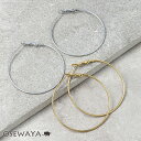 ピアス 4.5cm ステンレスポスト フープピアス | OSEWAYA アクセサリー 金属アレルギー レディース 女性 大人 プレゼント ギフト 結婚式 誕生日 オシャレ かわいい 可愛い シンプル