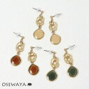 ピアス ニッケルフリー メタル チェーン クリアカラー チタンポスト ドロップピアス | OSEWAYA アクセサリー レディース 金属アレルギー 女性 大人 プレゼント ギフト 結婚式 誕生日(4)