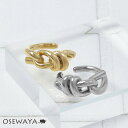 イヤーカフ ニッケルフリー ニット ノット メタル イヤリング 【片耳用】 | OSEWAYA アクセサリー レディース 金属アレルギー 女性 大人 プレゼント...
