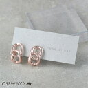 ピアス ニッケルフリー ロゼシルバー チェーン チタンポスト スタッドピアス | OSEWAYA アクセサリー レディース 金属アクセサリー 女性 大人 プレゼント 誕生日