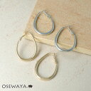 ピアス ニッケルフリー プランプ ドロップ メタル フープピアス | OSEWAYA アクセサリー レディース 金属アレルギー 女性 大人 プレゼント ギフト ...