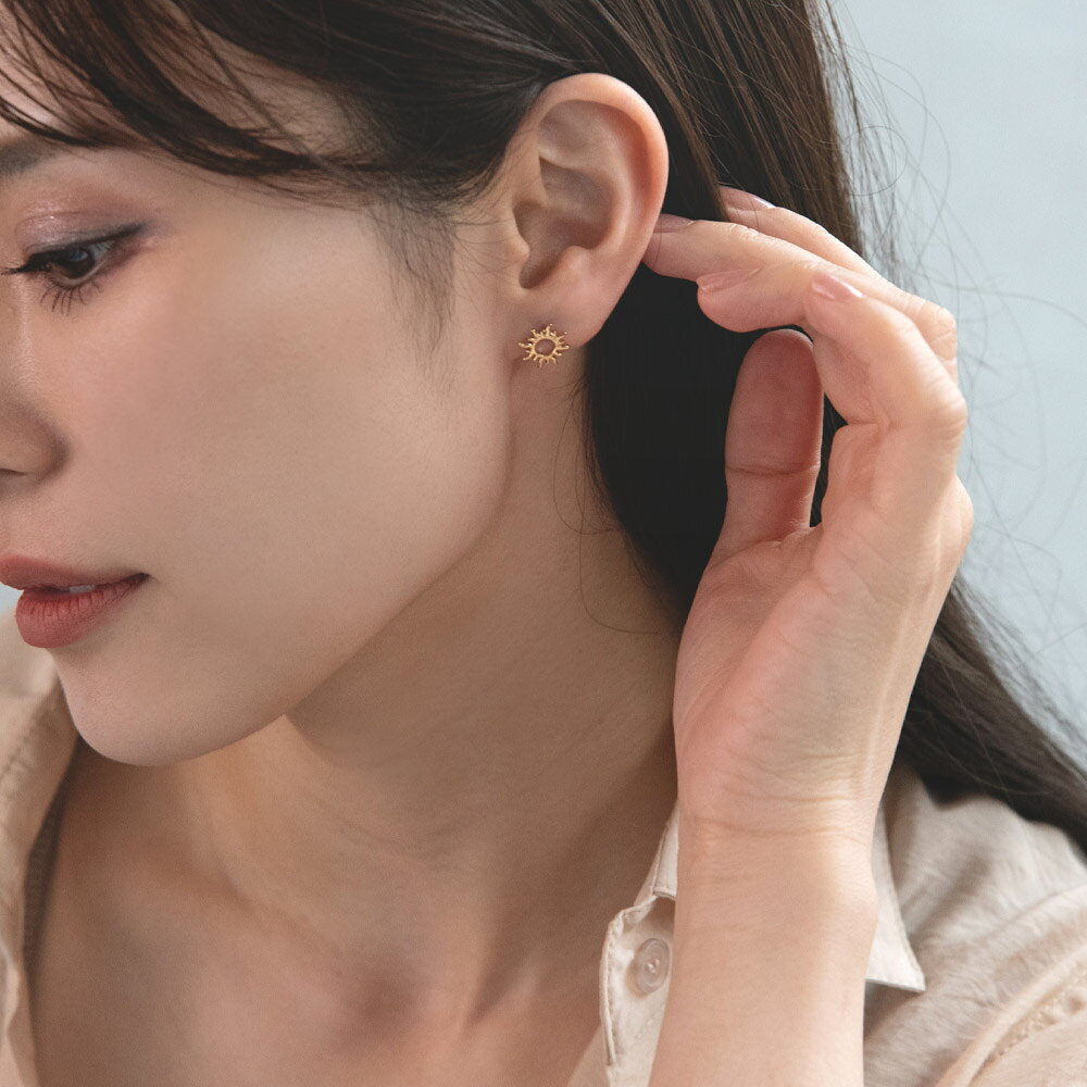 ピアス サン 太陽 トライバル ポストピアス | OSEWAYA アクセサリー レディース 女性 大人 プレゼント 誕生日の商品画像 2