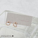 ピアス ニッケルフリー ロゼシルバー ハート ストーン チタンポスト スタッドピアス| OSEWAYA アクセサリー 金属アレルギー レディース 女性 大人 プレゼント ギフト 結婚式 誕生日