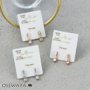 ピアス ニッケルフリー キュービックジルコニア ミニ シード チタンポスト ドロップピアス | OSEWAYA アクセサリー 金属アレルギー レディース 女性 大人 プレゼント ギフト 結婚式 誕生日