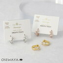 ピアス ニッケルフリー キュービックジルコニア ドロップ メタル ワンタッチ スムースタッチ フープピアス | OSEWAYA アクセサリー 金属アレルギー レディース 女性 大人 プレゼント ギフト