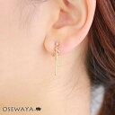 イヤリング ニッケルフリー ストーン メタル スティック ワイヤー ネジバネ式イヤリング | OSEWAYA アクセサリー レディース 女性 大人 プレゼント ...