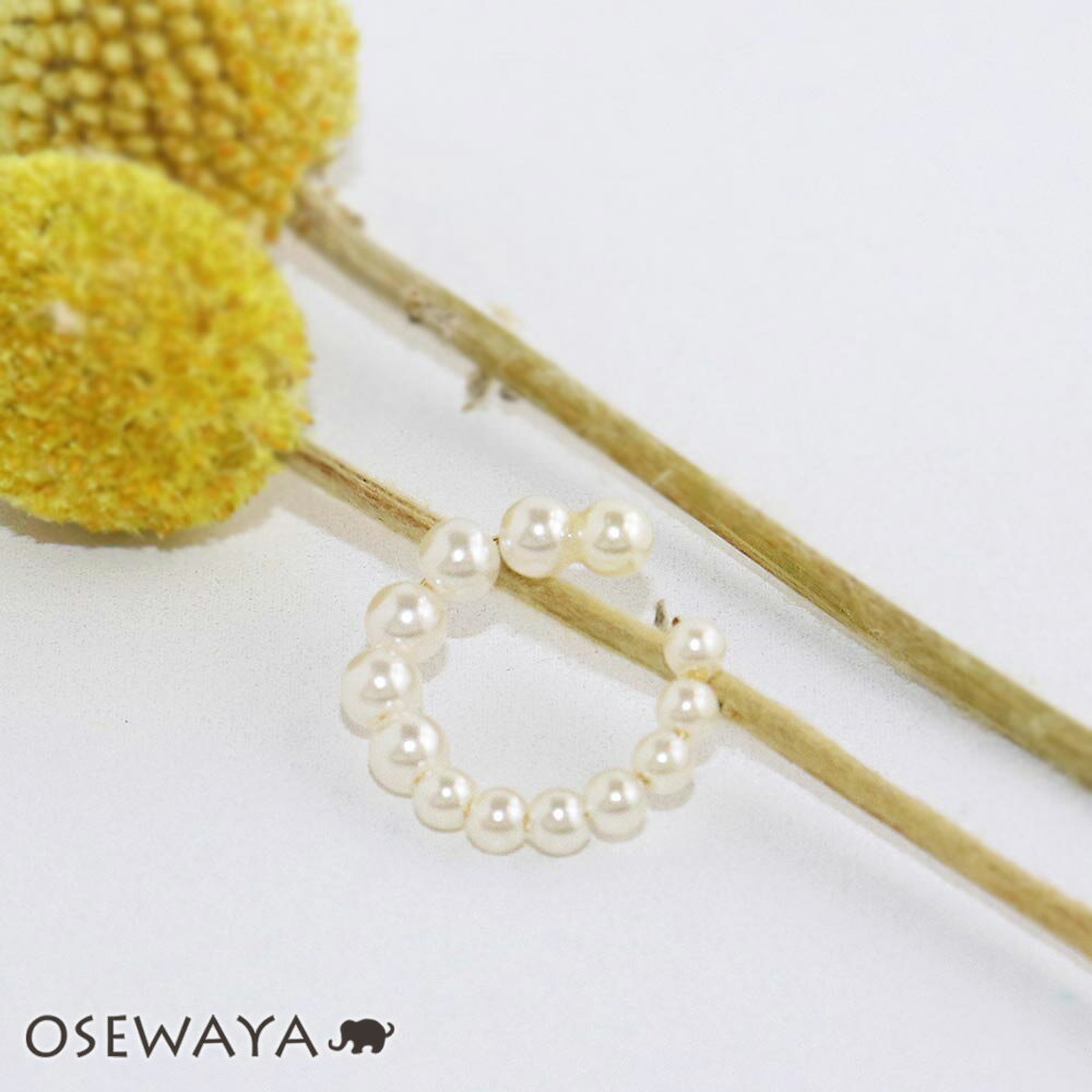 イヤーカフ パール イヤリング 【片耳用】 | OSEWAYA アクセサリー レディース 女性 大人 プレゼント ギフト 結婚式 誕生日 おしゃれ オシャレ か...
