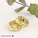【送料無料】イヤリング ニッケルフリー メタル ハーフ ツイスト フープイヤリング | OSEWAYA アクセサリー レディース 女性 大人 プレゼント ギフト 結婚式 誕生日 おしゃれ オシャレ かわいい 可愛い シンプル