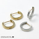 【送料無料】ピアス ニッケルフリー メタル ワンタッチ フープ風 18金 K18 ポストピアス | OSEWAYA アクセサリー レディース 女性 大人 プレゼント 誕生日 かわいい