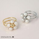 イヤーカフ ニッケルフリー フラワー パール イヤリング 【片耳用】 | OSEWAYA アクセサリー レディース 女性 大人 プレゼント オシャレ かわいい