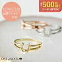 リング 金属アレルギー レディース ニッケルフリー ホースシュー 馬蹄 指輪 | OSEWAYA アクセサリー レディース 大人 プレゼント ギフト 結婚式 誕生日 おしゃれ オシャレ かわいい 可愛い シンプル