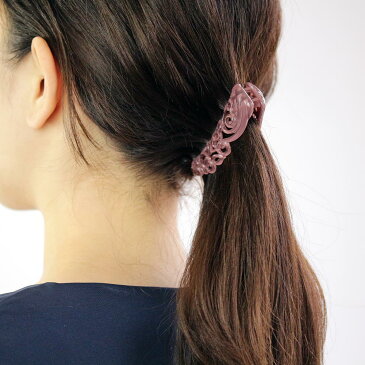 バナナクリップ アラベスク ヘアクリップ ベージュ パープル ブルー | ヘアアクセサリー ヘアアクセ レディース 女性 大人 プレゼント ギフト 結婚式 カジュアル おしゃれ オシャレ かわいい 可愛い シンプル 20代 30代 40代 50代