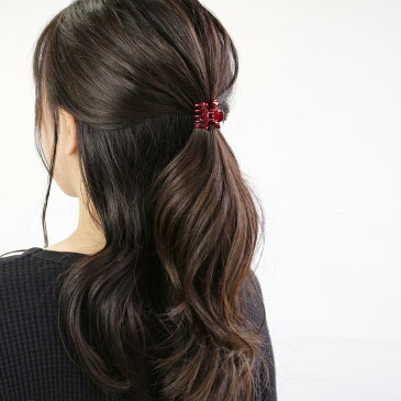 ヘアクリップ ディープ カラー ミニ バンスクリップ ブラウン レッド ネイビー | ヘアアクセサリー ヘアアクセ レディース 女性 大人 プレゼント ギフト 結婚式 カジュアル おしゃれ オシャレ かわいい 可愛い シンプル 20代 30代 40代 50代