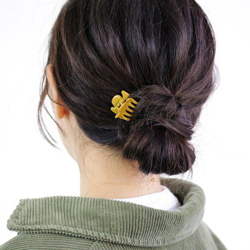 ヘアクリップ ディープ カラー ミニ バンスクリップ イエロー グリーン グレー | ヘアアクセサリー ヘアアクセ レディース 女性 大人 プレゼント ギフト 結婚式 カジュアル おしゃれ オシャレ かわいい 可愛い シンプル 20代 30代 40代 50代