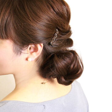 ヘアクリップ デイジー フラワー ウッド風 ミニクリップ | ヘアアクセサリー ヘアアクセ レディース 女性 大人 プレゼント ギフト 結婚式 カジュアル おしゃれ オシャレ かわいい 可愛い シンプル 20代 30代 40代 50代