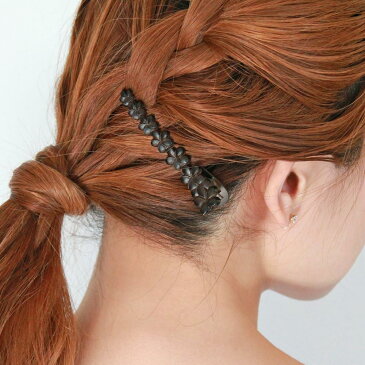 ヘアクリップ プルメリア ウッド風 ミニクリップ | ヘアアクセサリー ヘアアクセ レディース 女性 大人 プレゼント ギフト 結婚式 カジュアル おしゃれ オシャレ かわいい 可愛い シンプル 20代 30代 40代 50代