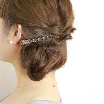 ヘアクリップ プルメリア ウッド風 ミニクリップ | ヘアアクセサリー ヘアアクセ レディース 女性 大人 プレゼント ギフト 結婚式 カジュアル おしゃれ オシャレ かわいい 可愛い シンプル 20代 30代 40代 50代