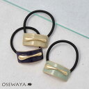 ヘアゴム スクエア メルト メタル カラー ヘアポニー | OSEWAYA ヘアアクセサリー ヘアアクセ レディース 女性 大人 プレゼント ギフト 結婚式 カジュアル オシャレ かわいい 可愛い