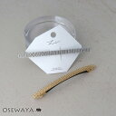 バレッタ ニッケルフリー スクエア メッシュ メタル 細身 すべり止め付き 薄型バレッタ | OSEWAYA ヘアアクセサリー ヘアアクセ レディース 女性 大...