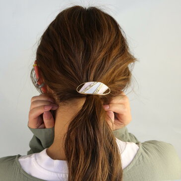ヘアカフ オーバル スエード風 メタル フレーム | ヘアアクセサリー ヘアアクセ レディース 女性 大人っぽい プレゼント ギフト 結婚式 カジュアル おしゃれ オシャレ かわいい 可愛い シンプル 20代 30代 40代 50代