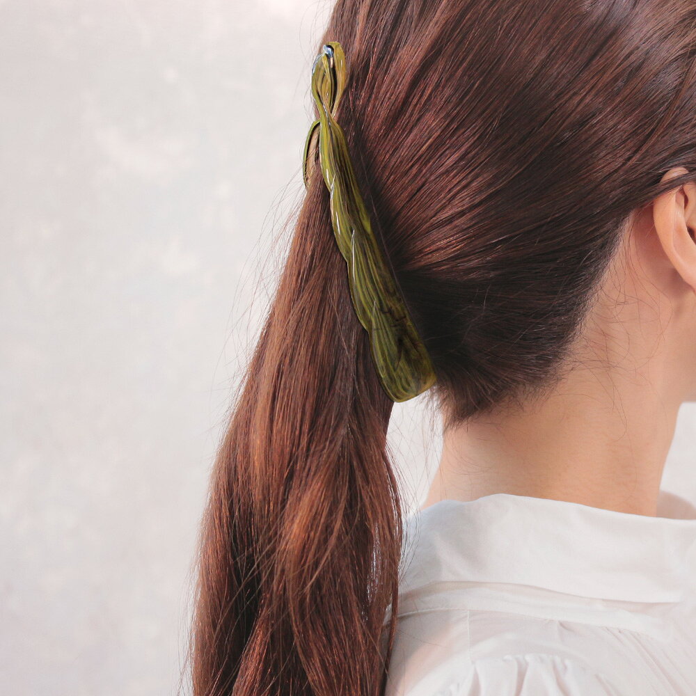 バナナクリップ ドイツ製 マーブル クラウド ヘアクリップ | OSEWAYA ヘアアクセサ...