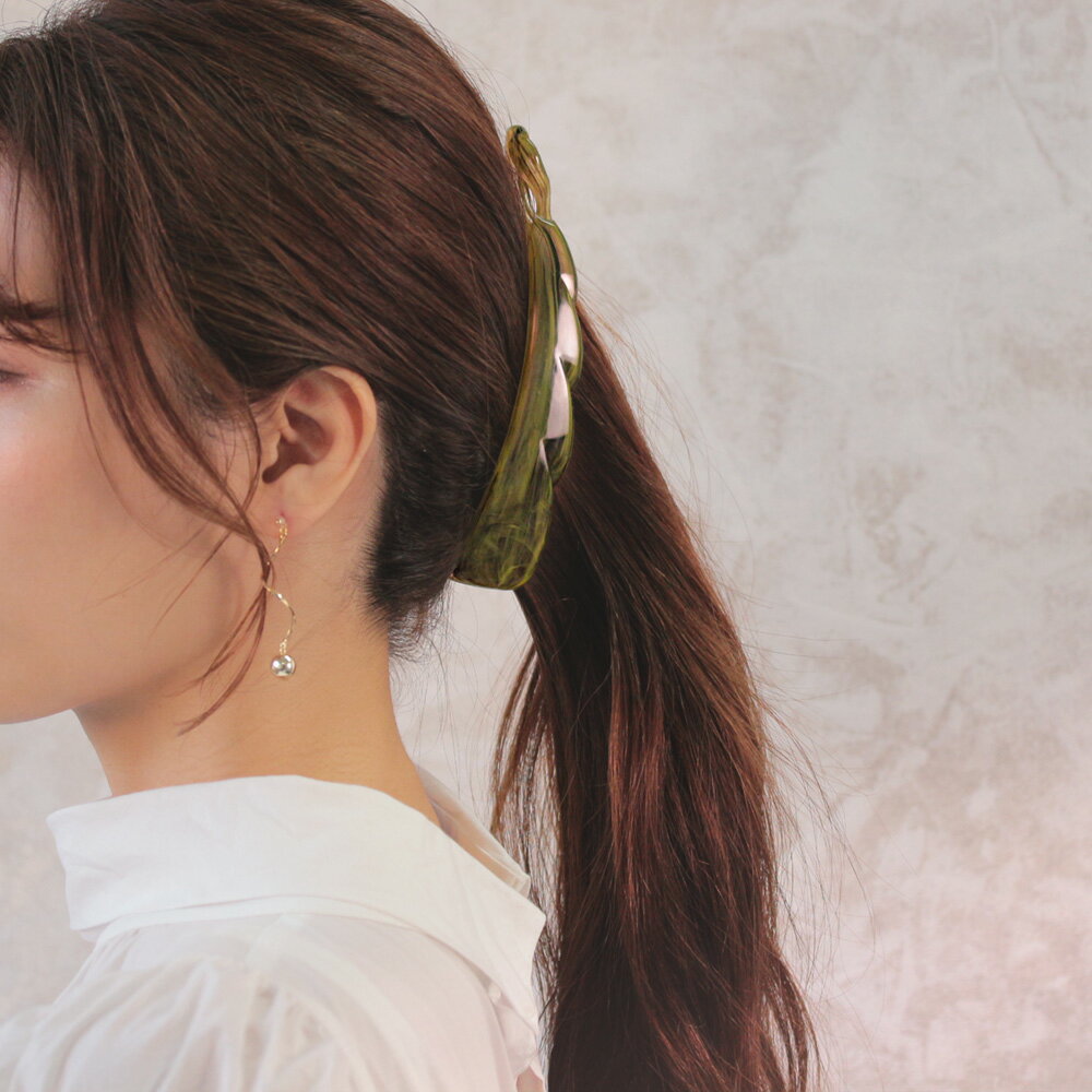 バナナクリップ ドイツ製 マーブル クラウド ヘアクリップ | OSEWAYA ヘアアクセサ...