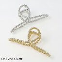 ヘアクリップ ロープ メタル バンスクリップ | OSEWAYA ヘアアクセサリー ヘアアクセ レディース 女性 大人 プレゼント ギフト 結婚式 カジュアル オシャレ かわいい 可愛い