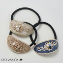 ヘアゴム メタル 透かし フレーム ストーン パール マーブル カラー オーバル ヘアポニー | OSEWAYA ヘアアクセサリー ヘアアクセ レディース 女性 大人っぽい プレゼント ギフト 結婚式 カジュアル