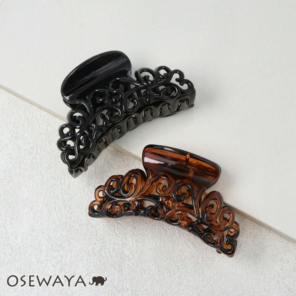 シンプルすかしバンスクリップ | OSEWAYA ヘアアクセサリー ヘアアクセ レディース 女性 大人 プレゼント ギフト 結婚式 カジュアル おしゃれ オシャ...