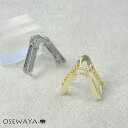 ヘアクリップ ニッケルフリー メタル トライアングル ライン ミニ バンスクリップ | OSEWAYA ヘアアクセサリー ヘアアクセ レディース 女性 大人 プレゼント ギフト 結婚式 カジュアル