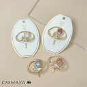 ヘアカフ チューリップ フラワー メタル アクリル オーバル フレーム ヘアポニー ポニーフック | OSEWAYA ヘアアクセサリー ヘアアクセ レディース 女性 大人っぽい プレゼント ギフト