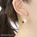 樹脂ピアス ニッケルフリー キャット 猫 ローズ 薔薇 樹脂 ポストピアス | OSEWAYA アクセサリー レディース 女性 金属アレルギー対応 プレゼント ギフト 結婚式 誕生日 可愛い シンプル