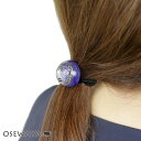 【送料無料】ヘアゴム 星の軌道 ホログラム クリア ドーム ヘアポニー アクセサリー 人気 オフィス きれいめ ギフト プレゼント エレガント オフィス 通勤