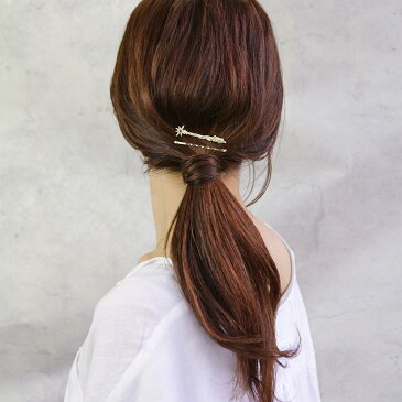 【送料無料】【OLGA】ヘアピン 彗星と流星群 2本 セットピン | ヘアアクセサリー ヘアアクセ レディース 大人 プレゼント ギフト 結婚式 カジュアル おしゃれ オシャレ かわいい 可愛い シンプル