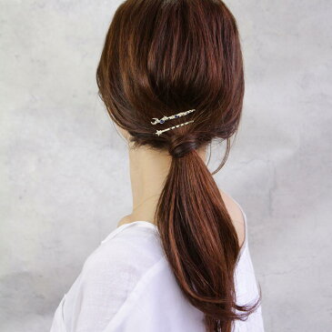 【楽天スーパーSALE 半額】【送料無料】【OLGA】ヘアピン 三日月と流星群 2本 セットピン | ヘアアクセサリー ヘアアクセ レディース 大人 プレゼント ギフト 結婚式 カジュアル おしゃれ オシャレ かわいい 可愛い シンプル