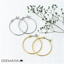 【20％OFFクーポン配布中】ピアス ニッケルフリー 細 直径2.5cm 幅1mm メタル シンプル フープピアス | OSEWAYA アクセサリー レディース 女性 大人 プレゼント 誕生日