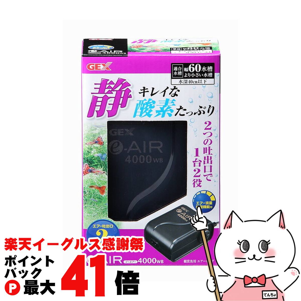 【楽天イーグルス感謝祭】ジェックス e‐AIR 4000WB【happiest】【SBT】(6031575)