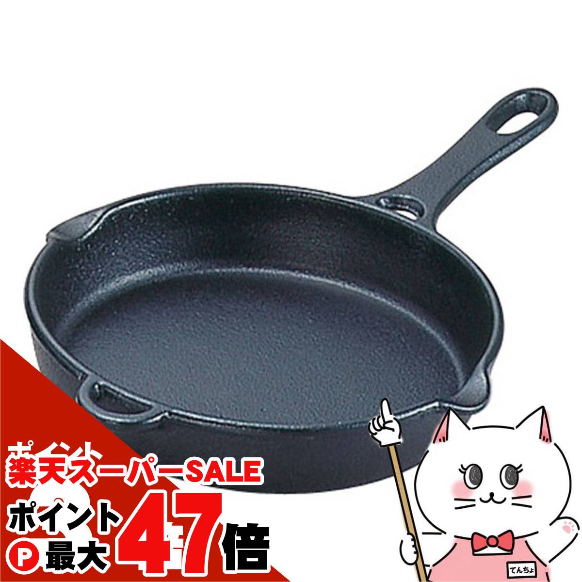 【最大400円OFFクーポン】岩鋳 24010 フライパン17cm【 南部鉄器 鉄フライパン スキレット 日本製】【直火・IH対応】【食洗機不可】【宅配便送料無料】 (6058576)